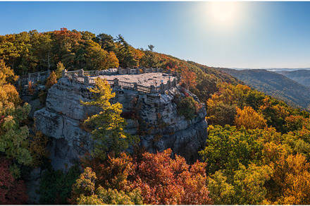 Coopers Rock panorama in West, a Nature Photo by Backyard Stock