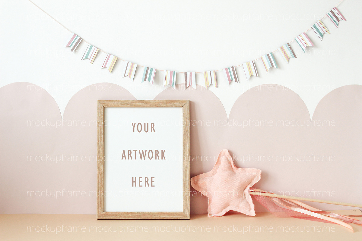 Frame Mockup Nursery Frame Digital, a Print Template by BirdieFrames (Photo 2 of 3)