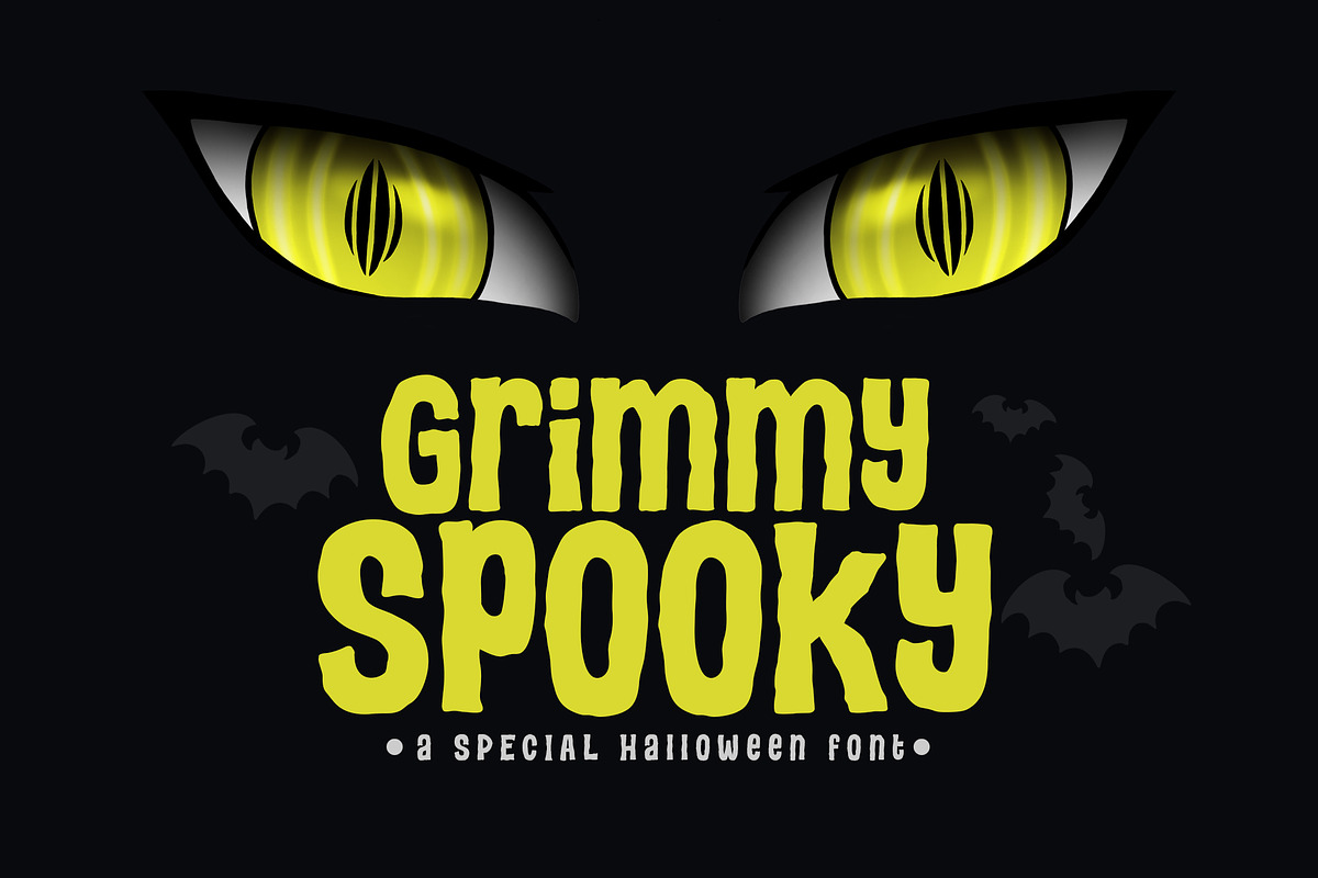 Grimmy Spooky, a Sans Serif Font by khurasan (Photo 1 of 5)