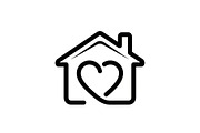 50 Home Love Heart House Icon Set Bu, an Illustration by Gaye Art (Thumbnail 16 of 51)