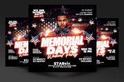 Memorial Day Flyer Template, a Flyer Template by RTXdesinger99 (Thumbnail 1 of 3)