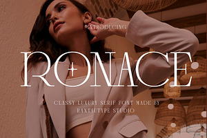 Ronace Classy Luxury Serif Font, a Font by RantautypeStudio