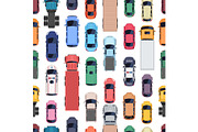 Seamless top view pattern of cars, a Pattern Graphic by Yayasya (Thumbnail 1 of 3)