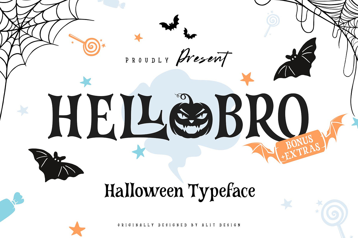 Hellobro Typeface, a Script Font by alit design (Photo 1 of 17)