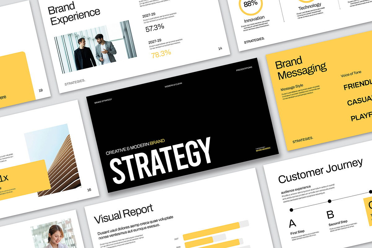 Brand Strategy Presentation Template, a Presentation Template by Oriofix (Photo 6 of 11)