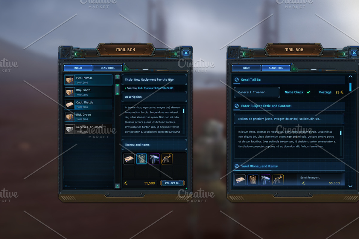 Aramech User Interface, a Graphic by Kodiak Graphics (Photo 10 of 21)