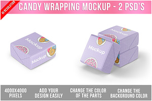 Candy Wrapping Mockup PSD, a Packaging Mockup by Bruno's Shop