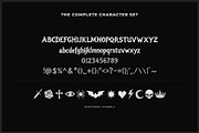 Thorn Tattoo Decorative Font, a Handwritten Font by Graphic Spirit (Thumbnail 2 of 8)