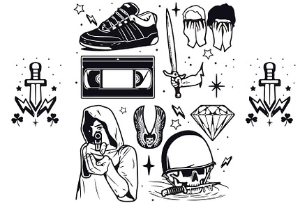 Punk Rock Tattoo and Stickers V. 2