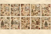 Winter Christmas Junk Journal Pages, a Background Graphic by Markicha Art (Thumbnail 2 of 5)