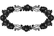 Floral HeartWreath Black Silhouet, a Person Illustration by Designer_Momina (Thumbnail 10 of 20)