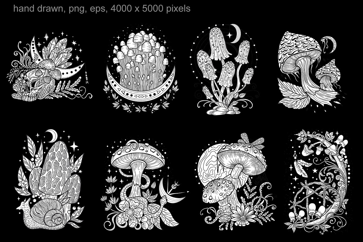 Magic Mushrooms, an Object Graphic by Samiramay (Photo 4 of 8)