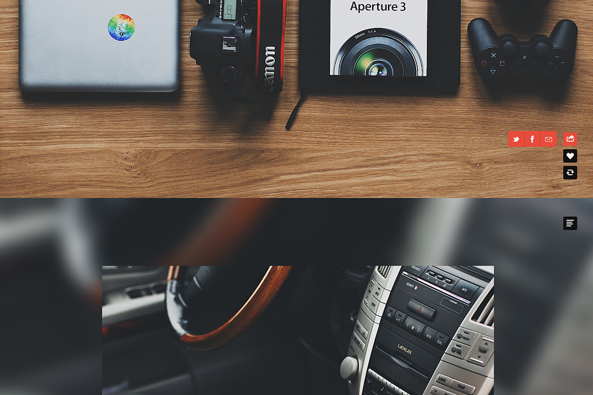 Foto tumblr theme, a Websites & App Template by Pixel Revel (Photo 3 of 4)