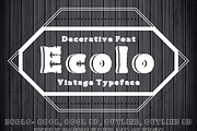 Ecolo Family Font, a Font by Emdaduljs (Thumbnail 1 of 8)