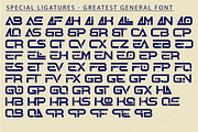 GREATEST GENERAL - Futuristic Font, a Sans Serif Font by 177Studio (Thumbnail 7 of 9)