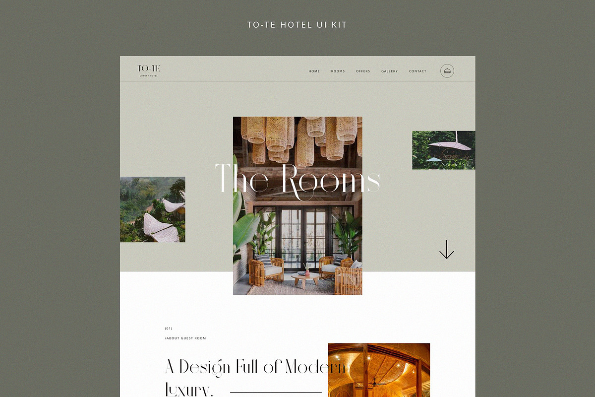 Tote | Hotel UI KIT Template, a Landing Page Template by Skolastika Phoebe (Photo 4 of 8)