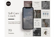 Self Care Coach Template - Canva, a Social Media Template by TheTemplateTopia (Thumbnail 1 of 10)