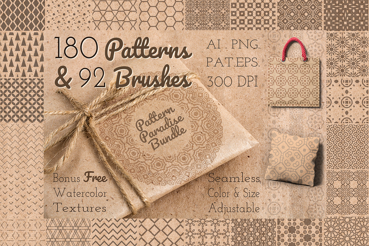 Pattern Paradise Bundle, a Pattern Graphic by Olya Creative (Photo 8 of 9)