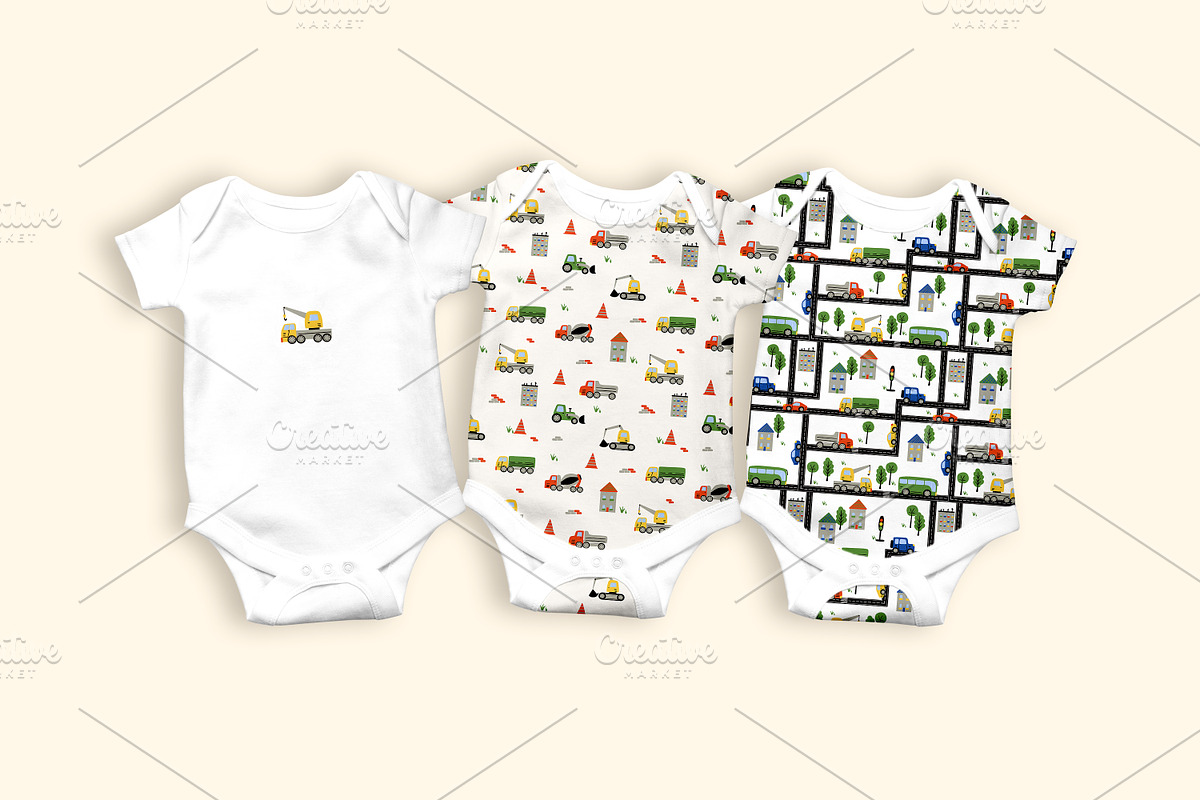 Kids Construction Seamless Patterns, a Pattern Graphic by Oksana Dovhopol Art (Photo 10 of 15)