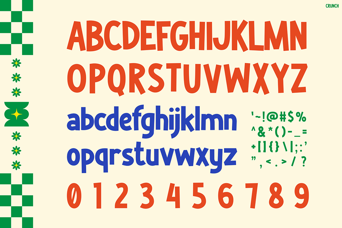 CRUNCH, a Sans Serif Font by Pinisi ART (Photo 2 of 10)