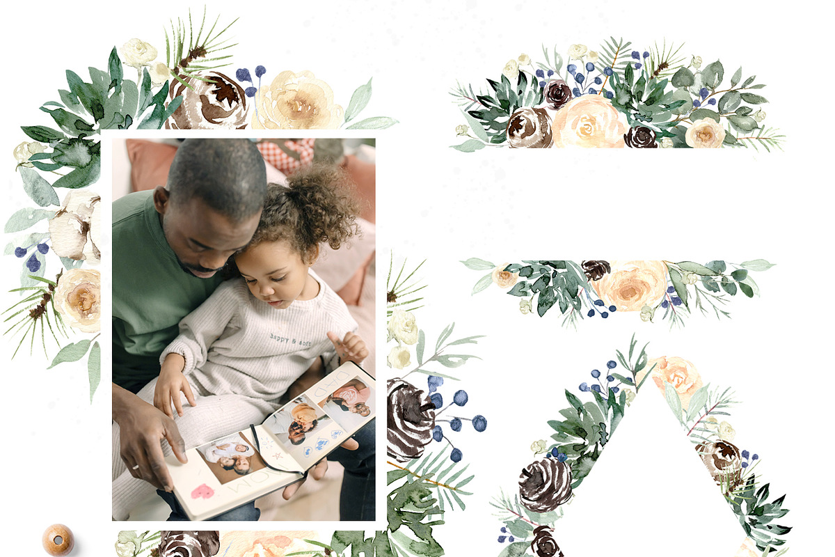 Winter Floral Ensemble, an Illustration by Kim Thoa Designs (Photo 8 of 12)