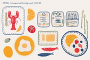 Mediterranean Coastal – Clipart, a Food Illustration by PenguinArtStudio (Thumbnail 5 of 13)