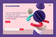 AVALON 3D Abstract Shapes v6, a Decorative Illustration by LEROY Design (Thumbnail 2 of 8)
