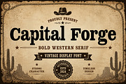 Capital Forge, a Slab Serif Font by Wow Magic (Thumbnail 1 of 4)