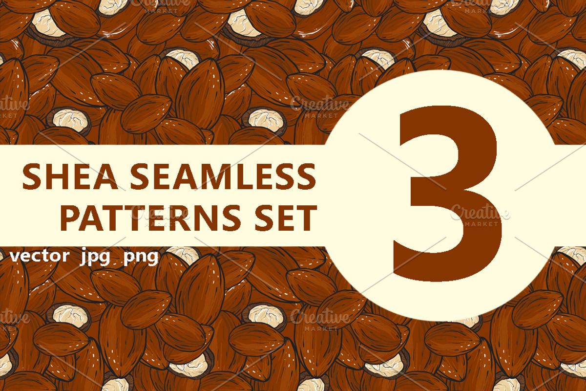 Shea seamless patterns set, a Pattern Graphic by NKTKNS (Photo 1 of 4)