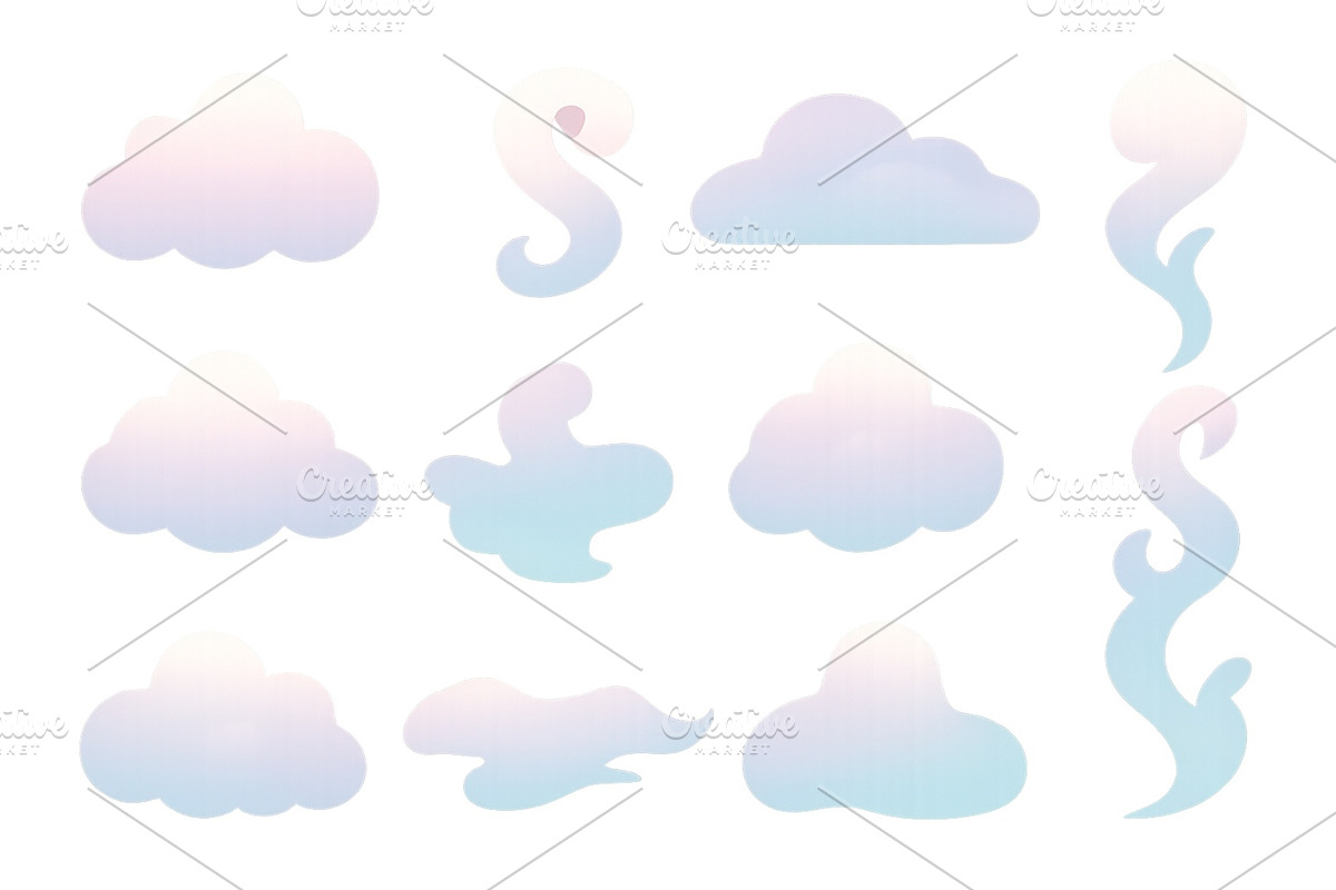 Soft pastel clouds and whimsical, an Illustration by ZinetroN