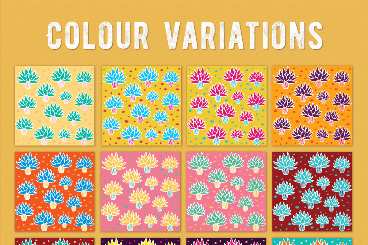 Agave on acid | 20 funky patterns, a Pattern Graphic by Kenzagraphics (Photo 5 of 5)