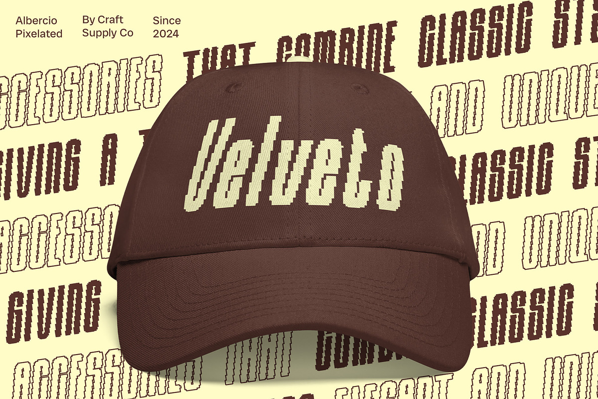 Albercio Pixel, a Sans Serif Font by Craft Supply Co. (Photo 7 of 8)