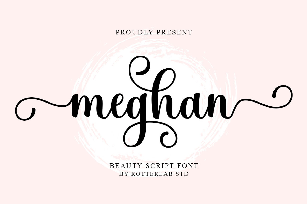 Meghan Script, a Script Font by Rotterlab Studio (Photo 1 of 8)