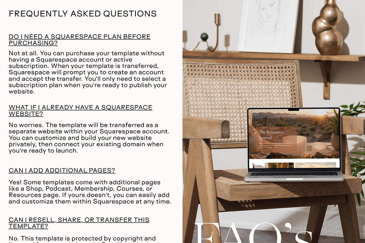 Sound Healing Squarespace Template, a Squarespace Template by Divinely Guided Studio (Photo 6 of 7)