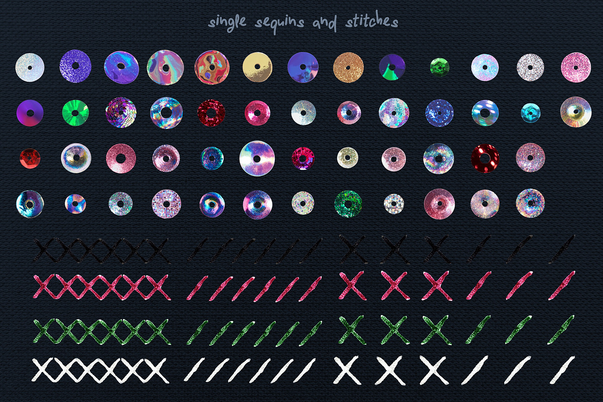 Glam Sequin: Digital Toolkit, an Object Graphic by Anastasiia VNSK (Photo 6 of 15)