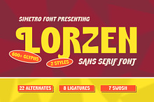 Lorzen - Sans Serif Font Display