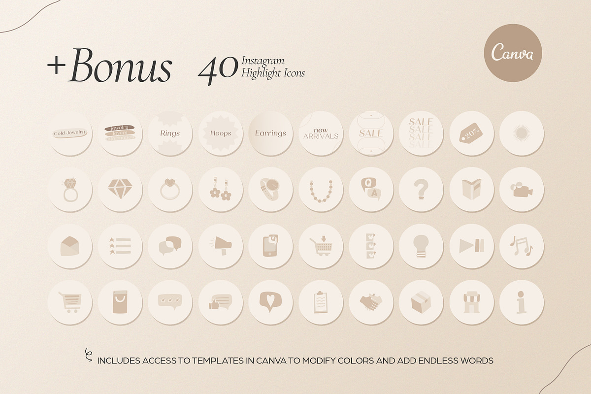 Jewelry Social Media Kit CANVA, a Social Media Template by Wildnun Studio (Photo 25 of 27)