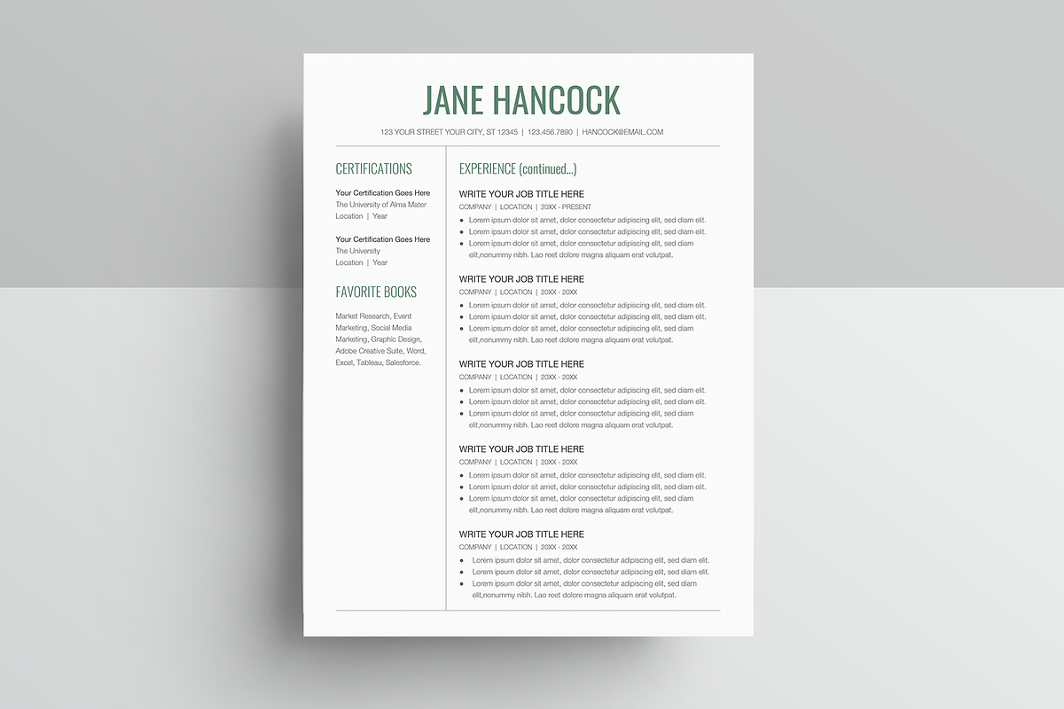 Google Docs Resume Template, a Resume Template by MioDocs (Photo 4 of 7)