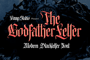 The Godfather Letter Blackletter, a Blackletter Font by Vampstudio (Thumbnail 1 of 13)