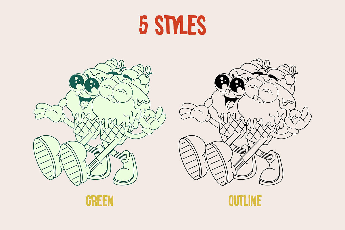 Twins - Characters Collection, an Object Illustration by Alina Sh (Photo 3 of 13)