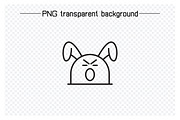 Angry and Amazed Rabbit Emojis, an Outline Icon by Designfour (Thumbnail 4 of 7)