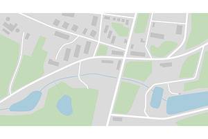 City map gray colors, a Transportation Illustration by SkyVectors