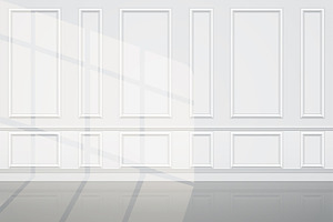 Wall with sunlight of luxury