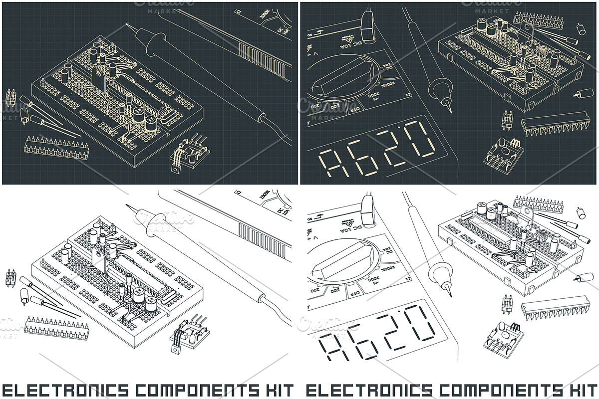Electronics Illustrations Set, an Education Illustration by Blacklight (Photo 3 of 10)