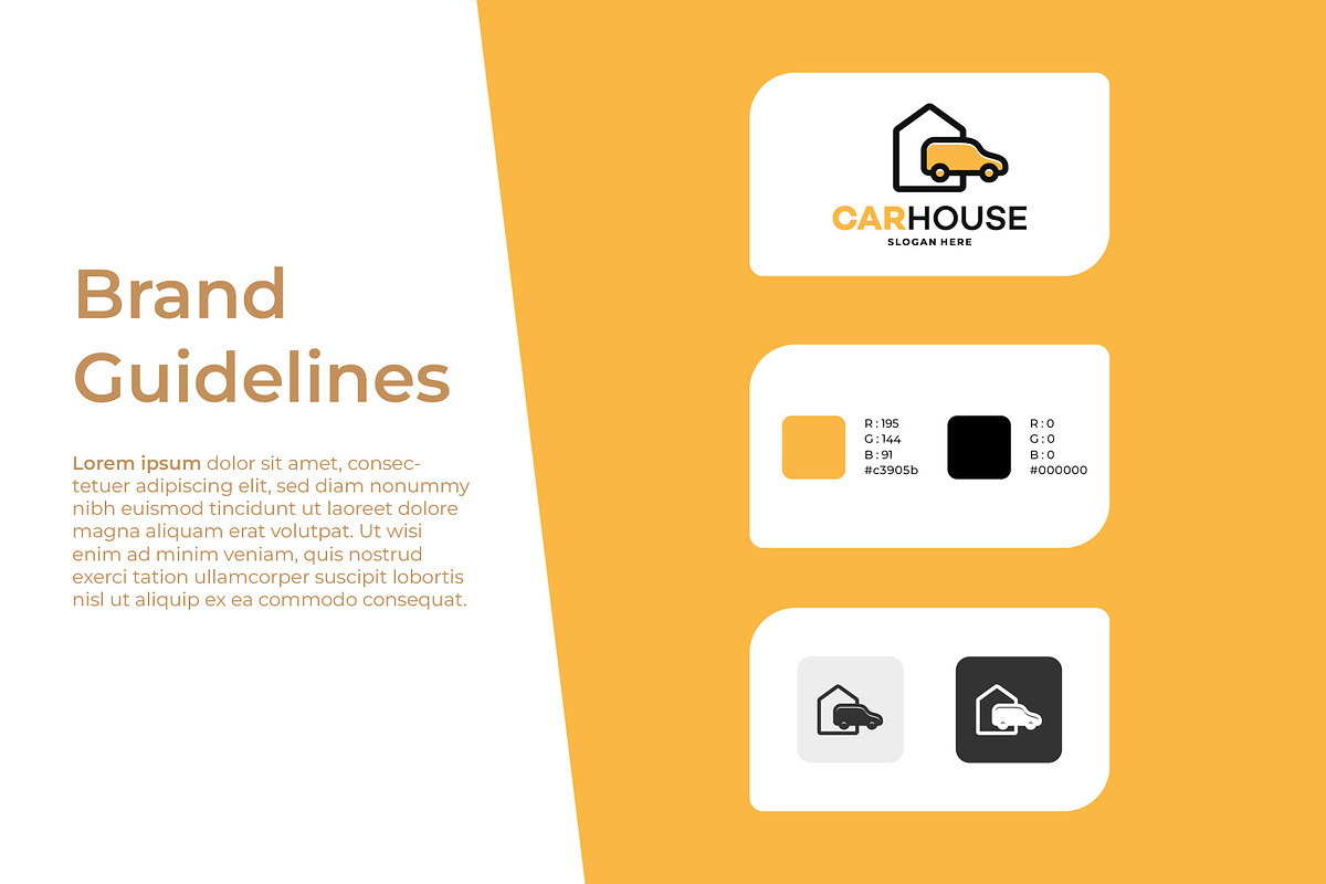 Set of Simple Car House Garage logo, a Branding & Logo Template by Lucky Creative (Photo 2 of 5)