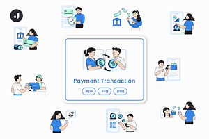 Payment Transaction Illustration, an Object Graphic by Jump Studio