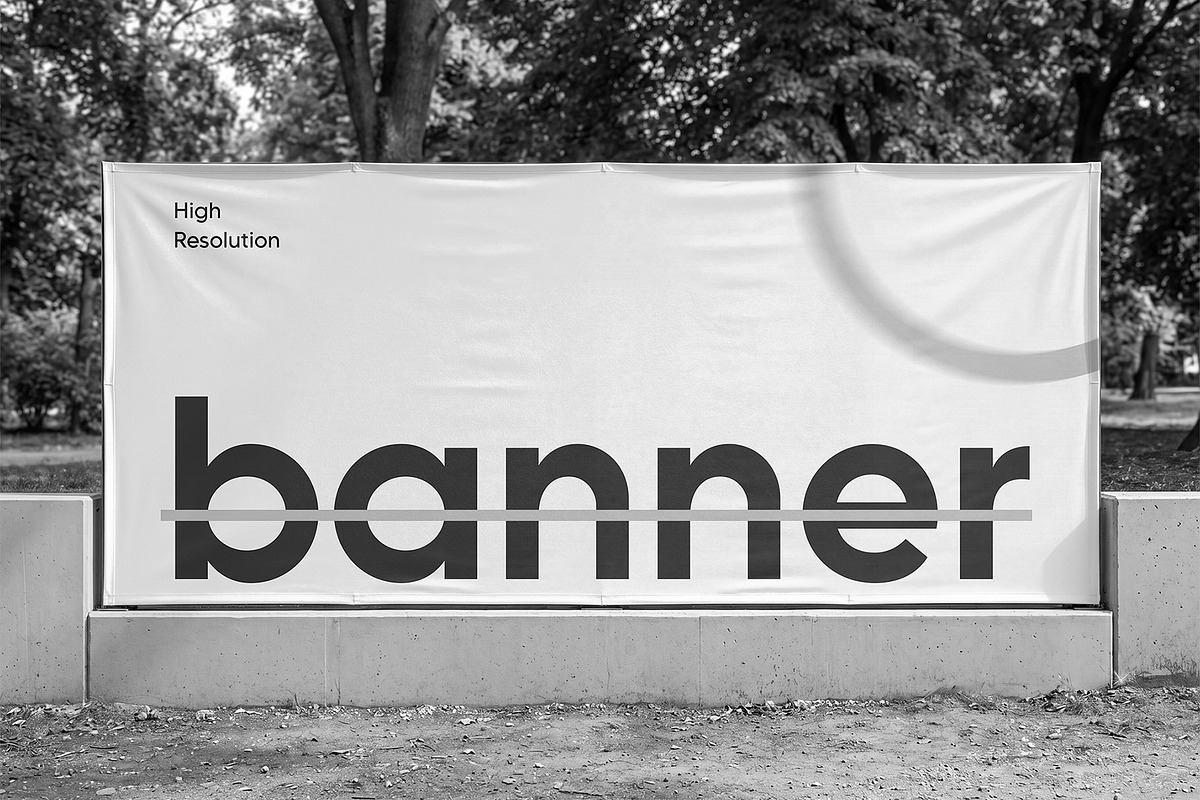 Street Fence Banner Mockup, an Advertising Mockup by graphypix (Photo 4 of 4)