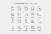 AI Shopping Line Icons Pack, an Outline Icon by Grand Design (Thumbnail 2 of 3)