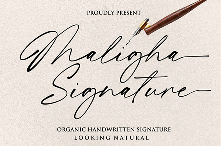 Maligha Signature Font