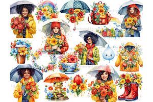 Rainy Day Clipart Spring Clipart